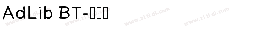 AdLib BT字体转换